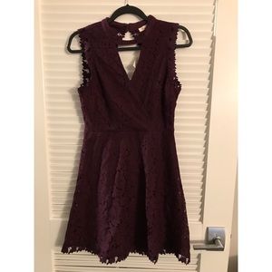 NWT Dark Purple Lace Dress